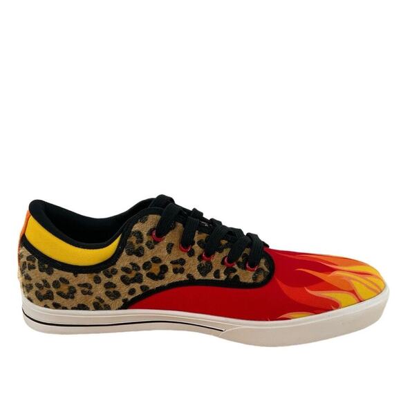Vlado Spectro 3 Limited Edition Flames Mens Shoes Sz 13 Leopard Print Multicolor - Picture 3 of 13